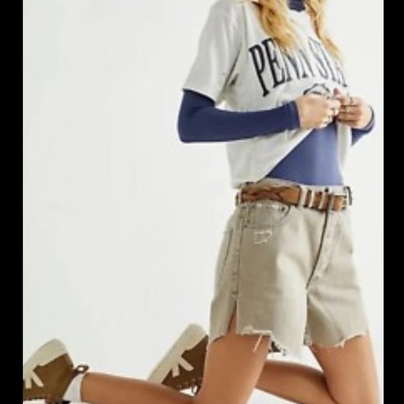 We The Free Pants - Free People Baggy Tomboy Shorts